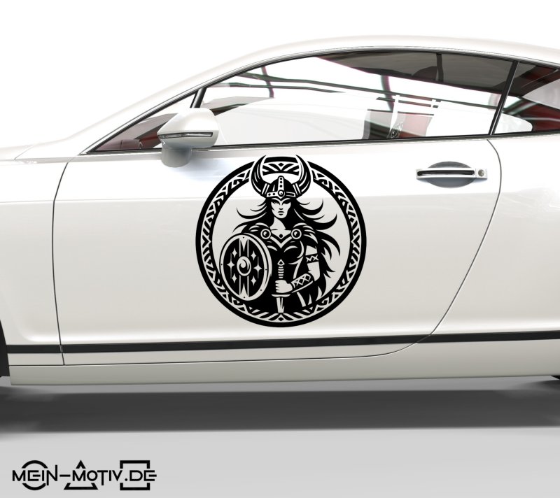 46382 Wikinger-Frau 3 Aufkleber